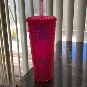Hot Pink Starbucks Tumbler